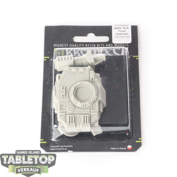 Miniaturen - Battle Tank Turret: Destroyer Cannon - im Gussrahmen