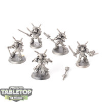 Grey Knights - 5 Grey Knights Purifier Squad - grundiert
