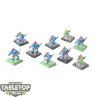 Seraphon - 9 Skinks klassisch - teilweise bemalt