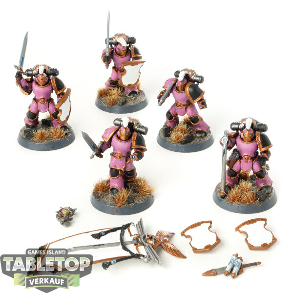 Horus Heresy - 5 MKIII Legion Command Squad - bemalt