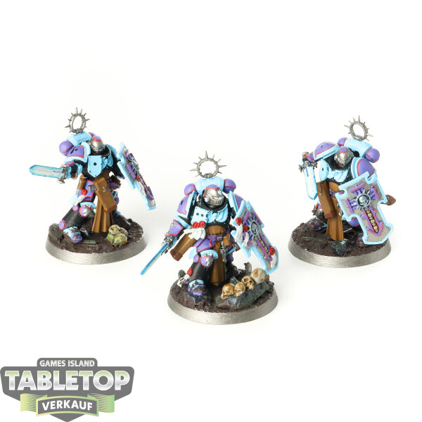 Space Marines - 3 Bladeguard Veteran Squad - bemalt