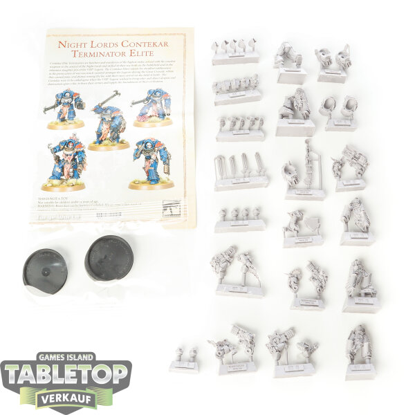 Horus Heresy - 5x Night Lords - Contekar Terminators - im Gussrahmen