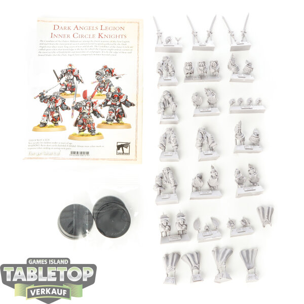 Horus Heresy - 5x Dark Angels Inner Circle Knights Cenobium - im Gussrahmen