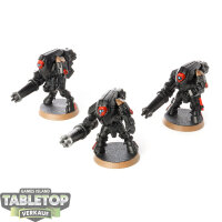 Tau Empire - 3 XV25 Stealth Battlesuits - bemalt