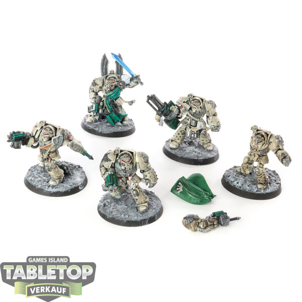 Dark Angels - 5 Deathwing Knights klassisch - teilweise bemalt