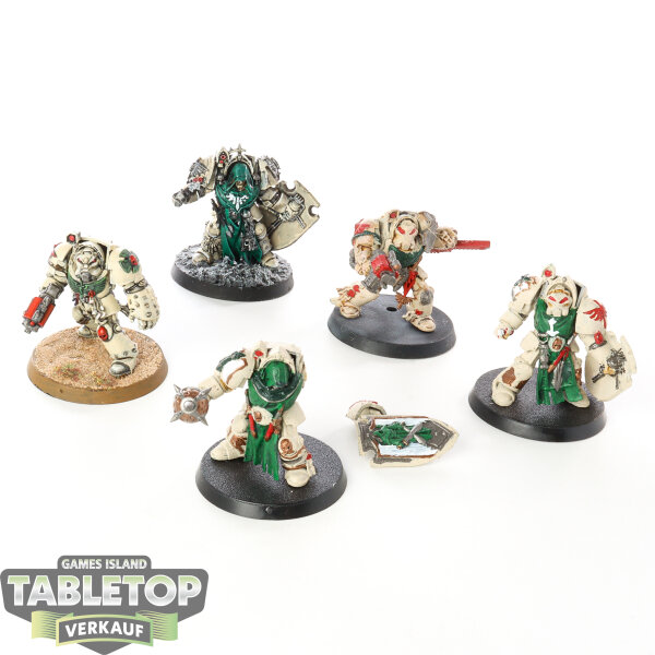 Dark Angels - 5 Deathwing Knights klassisch - teilweise bemalt