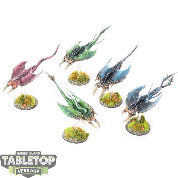 Chaos Daemons - 5 Screamers - gut bemalt