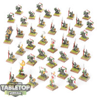 Orc & Goblin Tribes - 40 Night Goblin Mob - bemalt