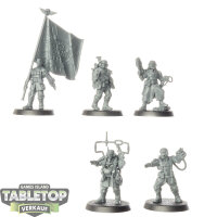 Astra Militarum - 5 Cadian Command Squad - unbemalt