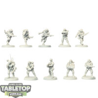 Astra Militarum - 10 Cadian Shock Troops - grundiert