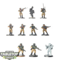 Astra Militarum - 10 Cadian Shock Troops classic -...