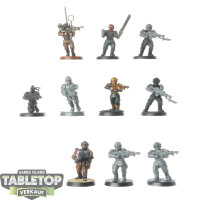Astra Militarum - 10 Cadian Shock Troops classic -...