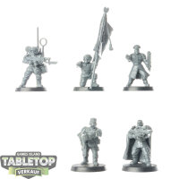 Astra Militarum - 5 Cadian Command Squad classic - unbemalt