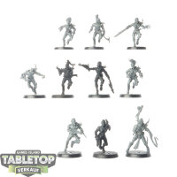 Drukhari - 10 Wyches - teilweise bemalt