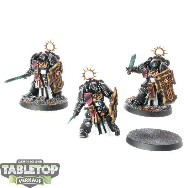 Space Marines - 3 Bladeguard Veteran Squad - bemalt