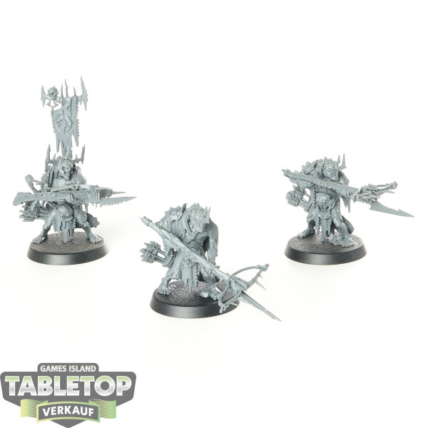 Orruk Warclans - 3 Man-Skewer Boltboyz - unbemalt