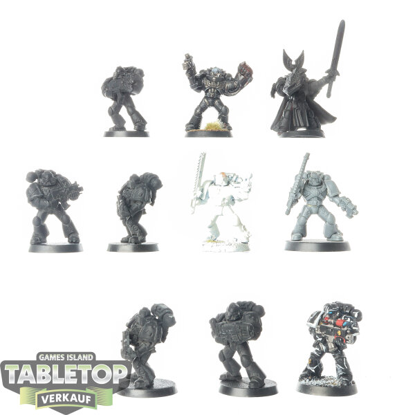 Dark Angels - 10 Tactical Squad klassisch - teilweise bemalt