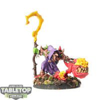 Gloomspite Gitz - Squigboss with Gnasha-squig - bemalt