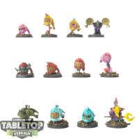 Gloomspite Gitz - 10 Squig Herd - teilweise bemalt