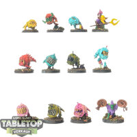 Gloomspite Gitz - 10 Squig Herd - teilweise bemalt