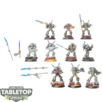 Grey Knights - 10 Grey Knights Purgation Squad - bemalt