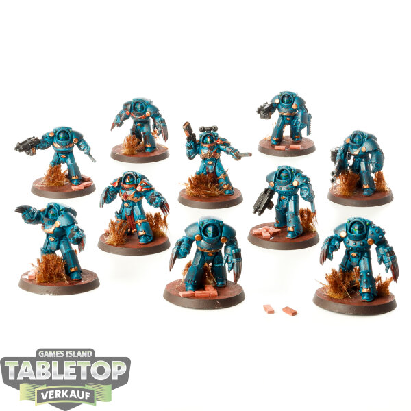 Horus Heresy - 10x Alpha Legion Tartaros Terminator Squad - bemalt