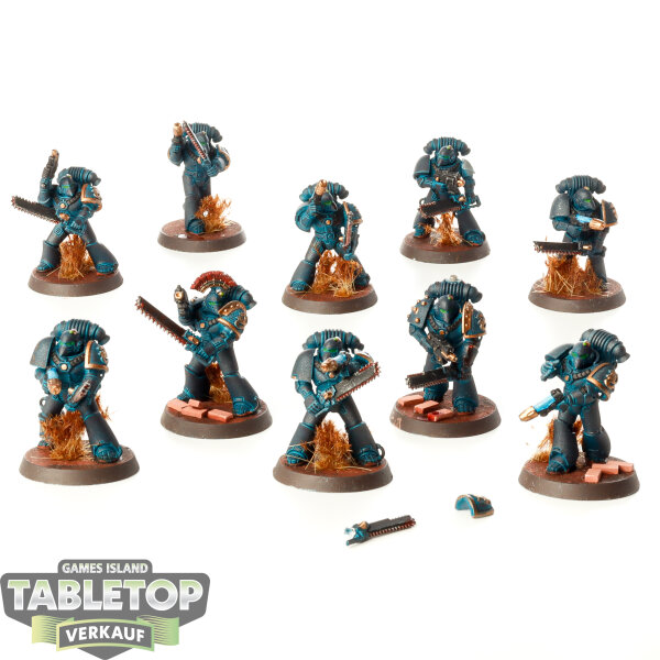 Horus Heresy - 10x Alpha Legion MKVI Tactical Squad - bemalt