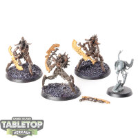 Necrons - 3 Skorpekh Destroyers - teilweise bemalt