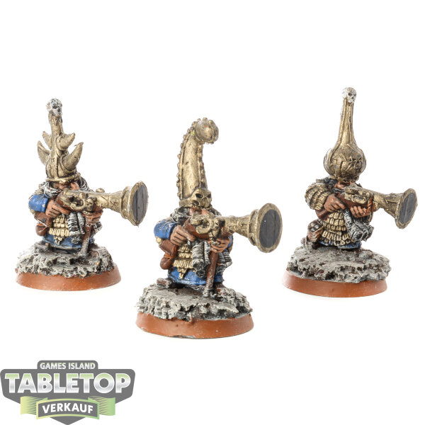 Chaos Dwarfs - 3 Chaos Dwarf Blunderbusses - bemalt