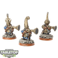 Chaos Dwarfs - 3 Chaos Dwarf Blunderbusses - bemalt