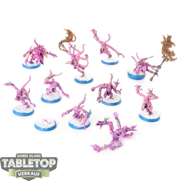 Disciples of Tzeentch - 10 Pink Horrors - bemalt