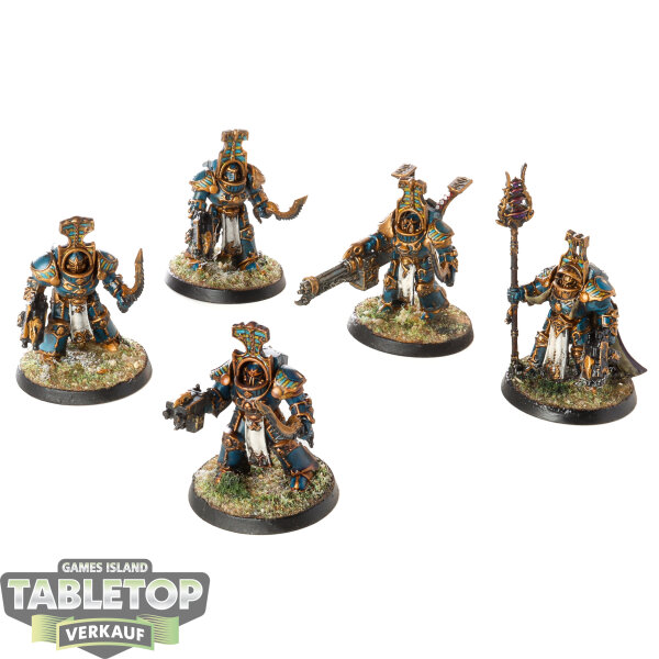 Thousand Sons - 5 Scarab Occult Terminators - bemalt