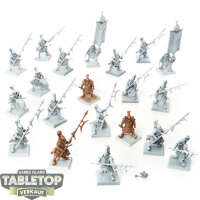 Armies of Grand Cathay - 20 Jade Warriors - teilweise bemalt