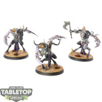 Hedonites of Slaanesh - 3 Slaangor Fiendbloods - bemalt