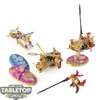 Adeptus Custodes - 3 Vertus Praetors - bemalt