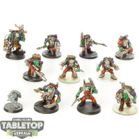 Orks - 10x Kommandos - teilweise bemalt