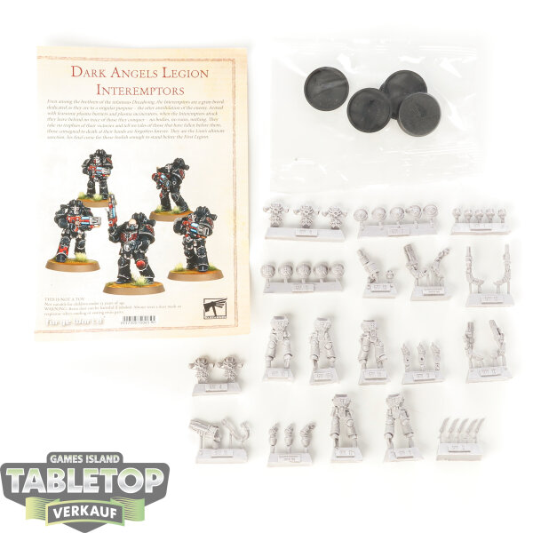 Horus Heresy - 5x Dark Angels – Dreadwing Interemptor Squad - im Gussrahmen