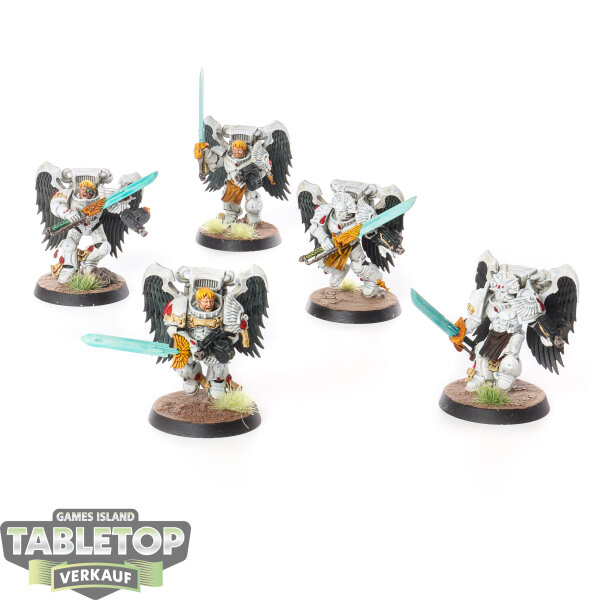 Blood Angels - 5x Sanguinary Guard - klassisch - bemalt