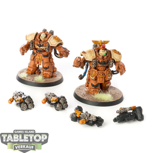 Space Marines - 2x Centurion Assault Squad - bemalt