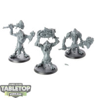Gloomspite Gitz - 3x Rockgut Troggoths - unbemalt