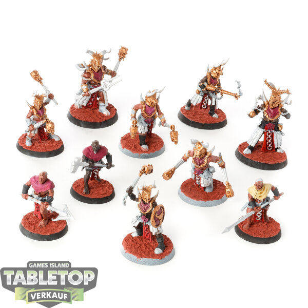 Age of Sigmar: Warcry - 10x Horns of Hashut - bemalt