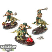 Warriors of Chaos - 3x Dragon Ogres - bemalt