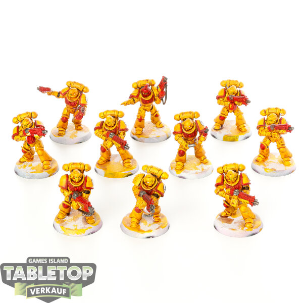 Space Marines - 10 Intercessor - teilweise bemalt