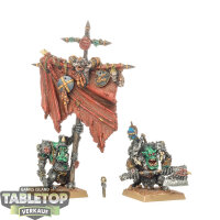 Orc & Goblin Tribes - Orc Command Set - gut bemalt