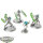 Necrons - 3 Skorpekh Destroyers - teilweise bemalt