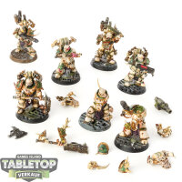 Death Guard - 7x Plague Marines - bemalt