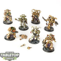 Death Guard - 7x Plague Marines - bemalt