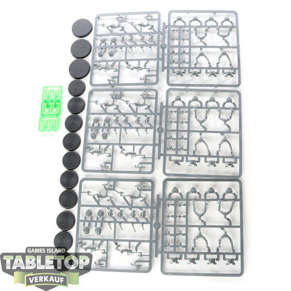 Necrons - 12x Necrons Warriors klassisch - im Gussrahmen