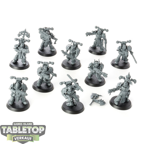 Chaos Space Marines - 10 Legionaries - unbemalt