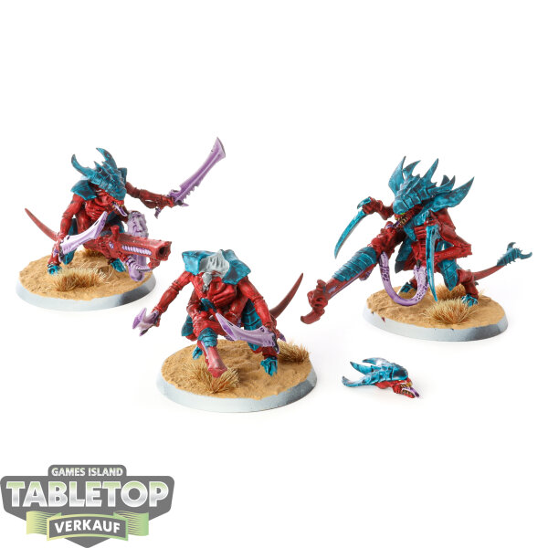 Tyraniden - 3 Tyranid Warriors - bemalt
